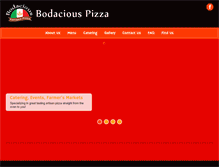Tablet Screenshot of bodaciouspizza.com